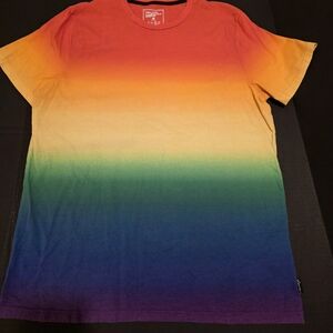 Hollister Pride Collection Rainbow Logo 100% Cotton T-Shirt Size XL